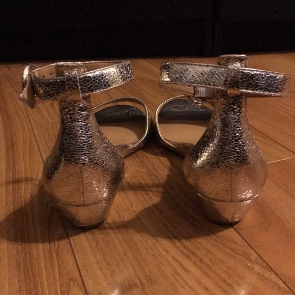 J.CREW Metallic Demi-Wedge Sandals - Picture 4 of 4